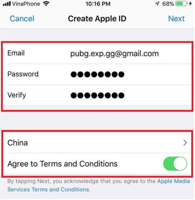 Cách tạo ID Apple Singapore